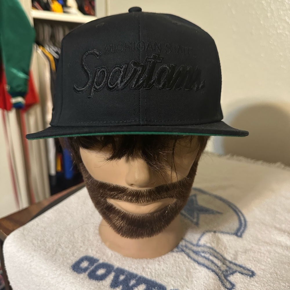 Vintage Michigan State Spartans “All Black” Hat 90s